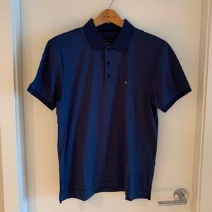 Rag & Bone Interlock Slim Fit Heathered Polo Shirt